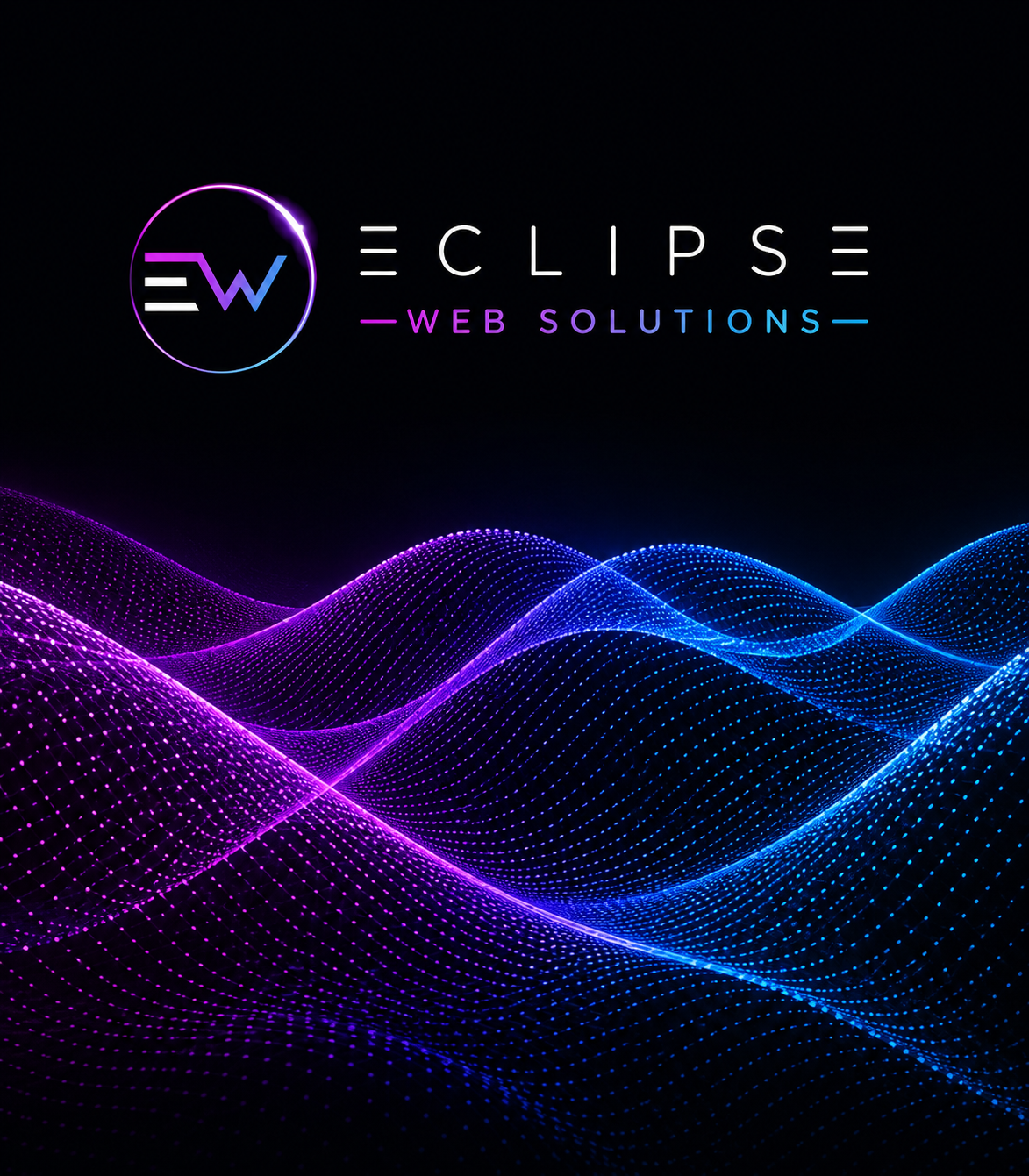 Purple and blue digital wave